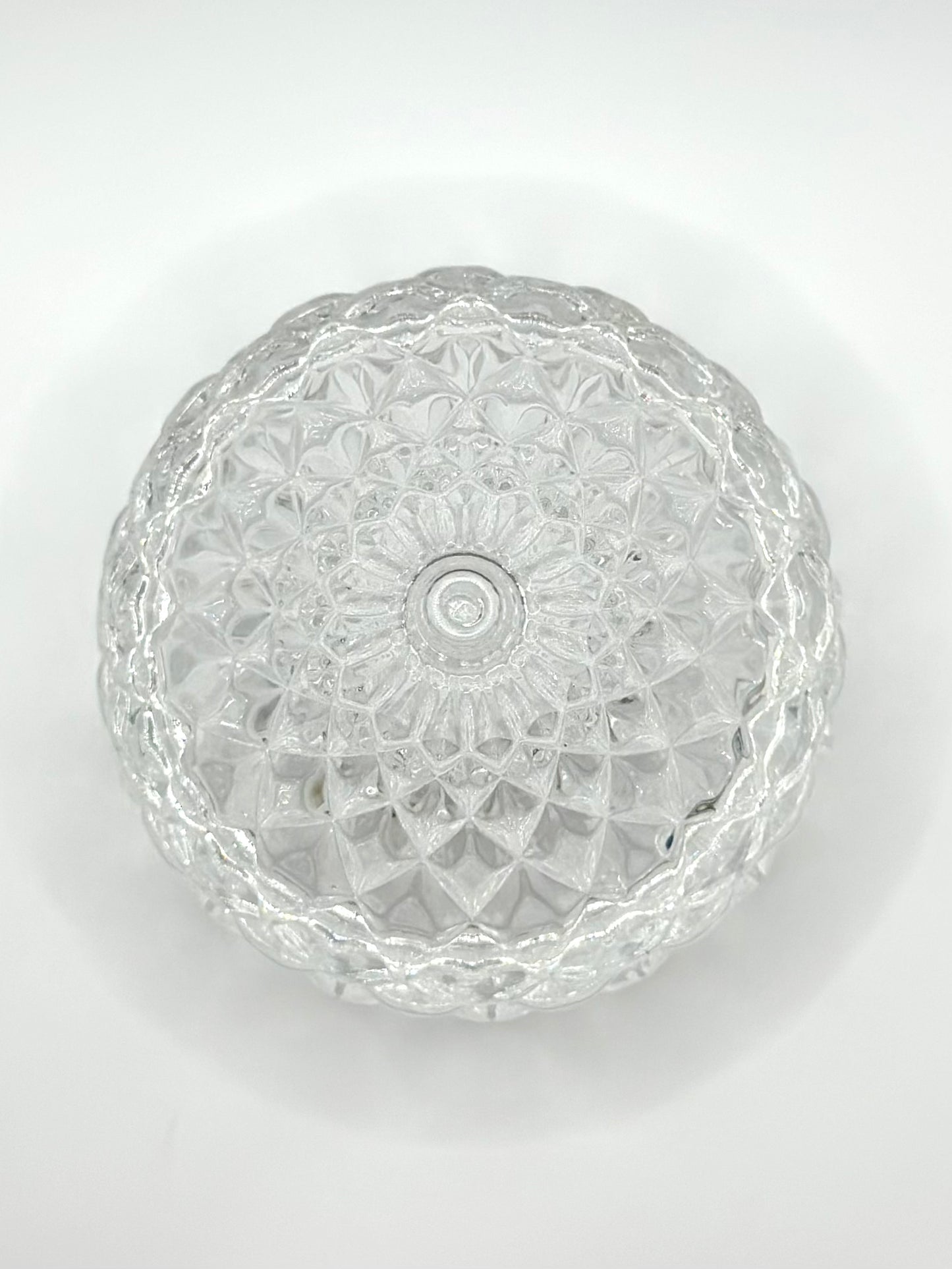 GLASS VINTAGE SUGAR JAR